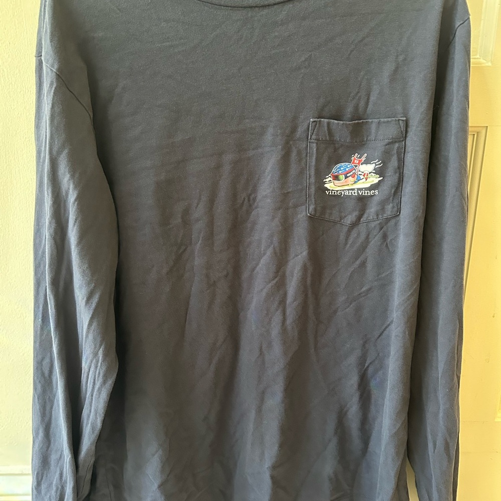 Vineyard Vines Men's Gray Long Sleeve Shirt